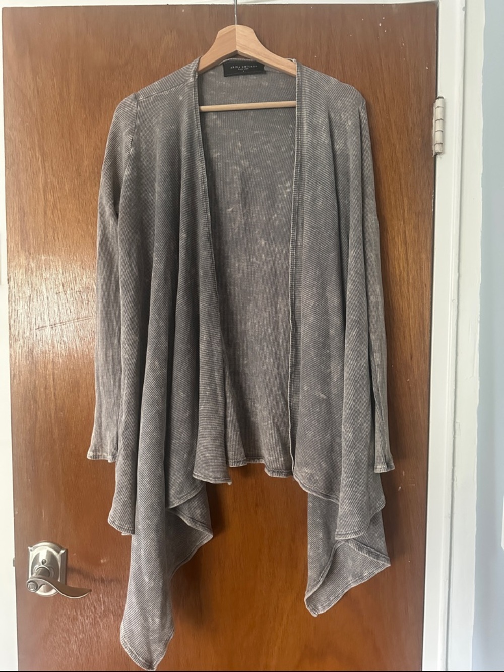 AKIRA Chicago Black Label Waterfall Open Thermal Cardigan